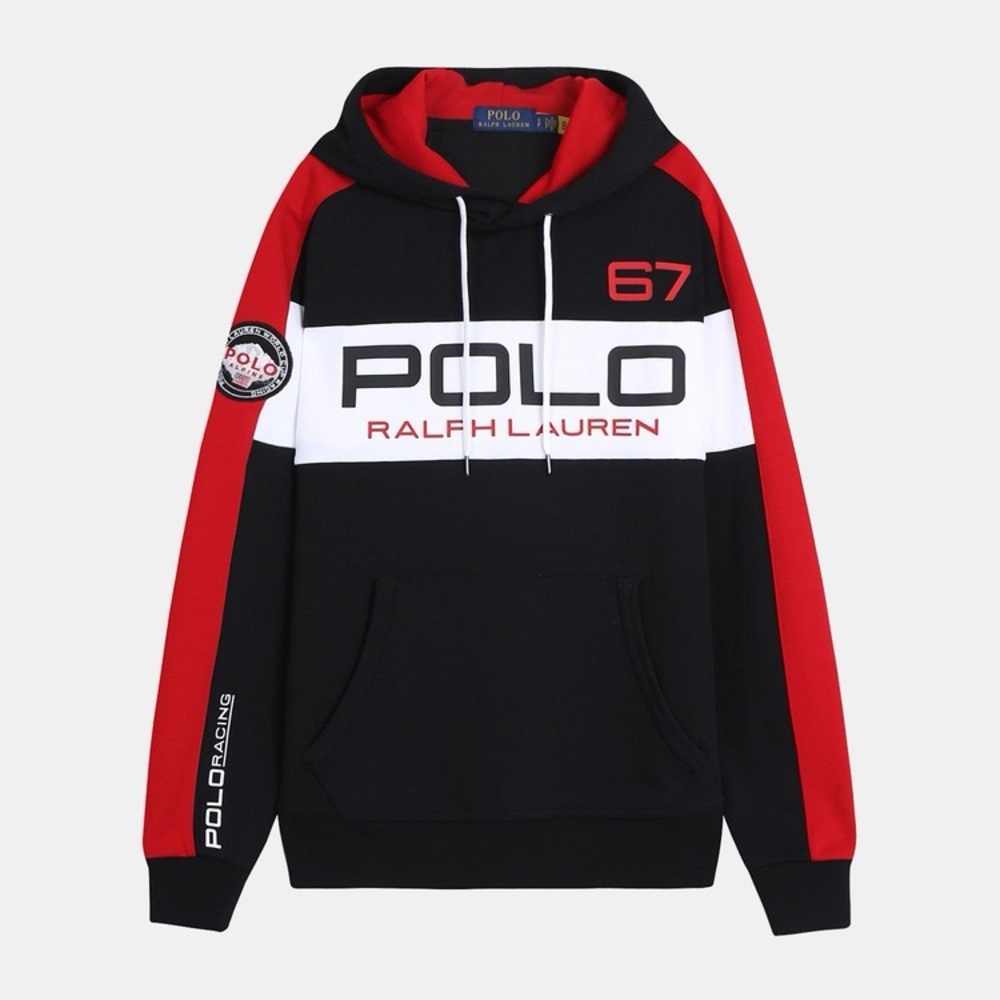Callie Lives Mens Ralph Lauren Polo 67 Alpine World Cup Racing Hoodie LARGE - Picture 5 of 6